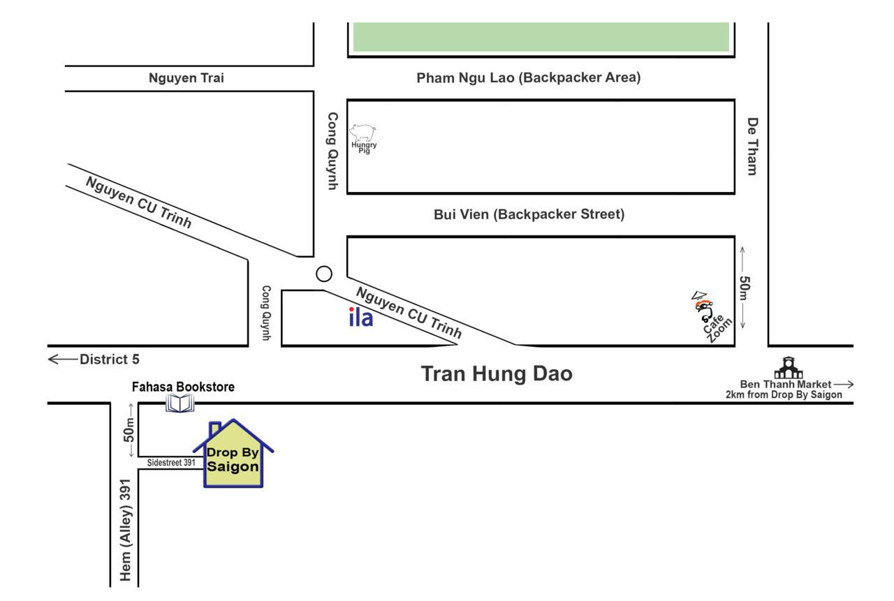Drop By Saigon Guesthouse Ho Chi Minh-stad Buitenkant foto
